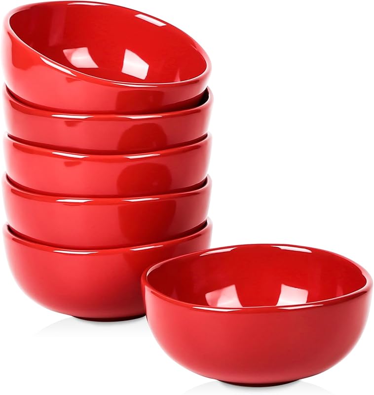 vicrays Ceramic Cereal Bowls Set - Porcelain 26 Ounce Soup Salad Bowls