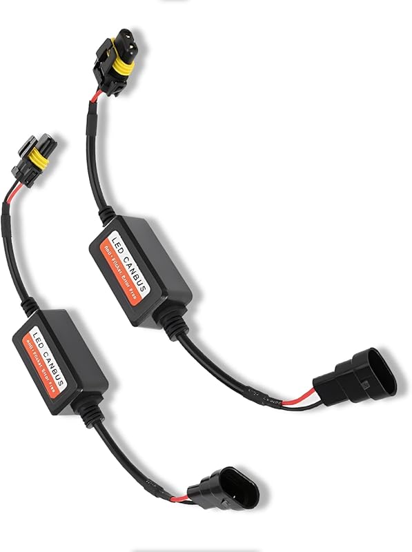 2 PCS Car 9006/HB4/9012 LED Decoder, Radio Audio Led Filter, Warning E