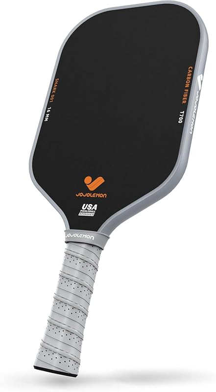 Pickleball Paddles, Carbon Fiber Pickleball Paddle with a 16mm Shark P