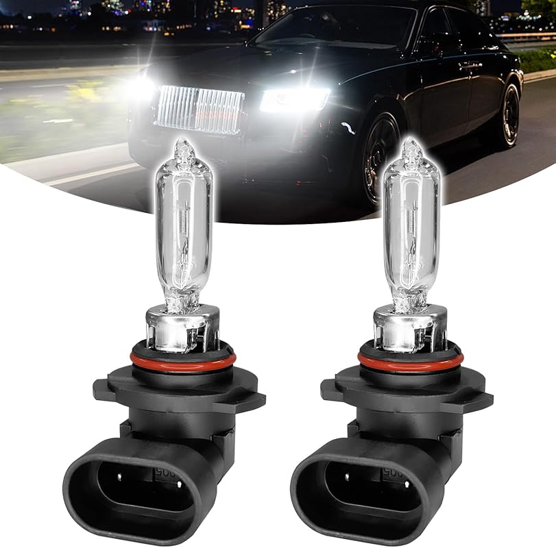 9005 HB3 Halogen Headlight Bulb, 12V 55W Xenon White Fog Light for Car