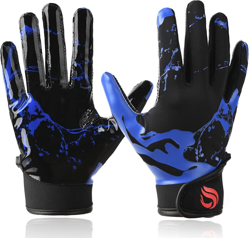 Youth Football Gloves for Kids Excellent Grip Football Receiver Gloves