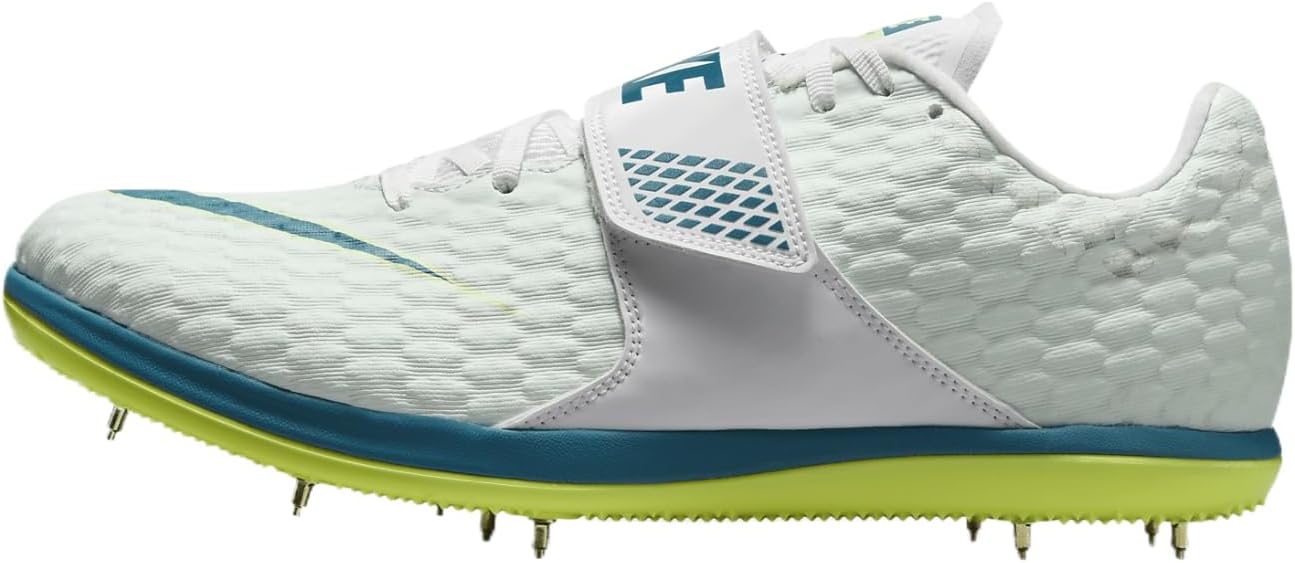 Unisex High Jump Elite 600 Track Spikes in Bright Crimson and Hyper Or