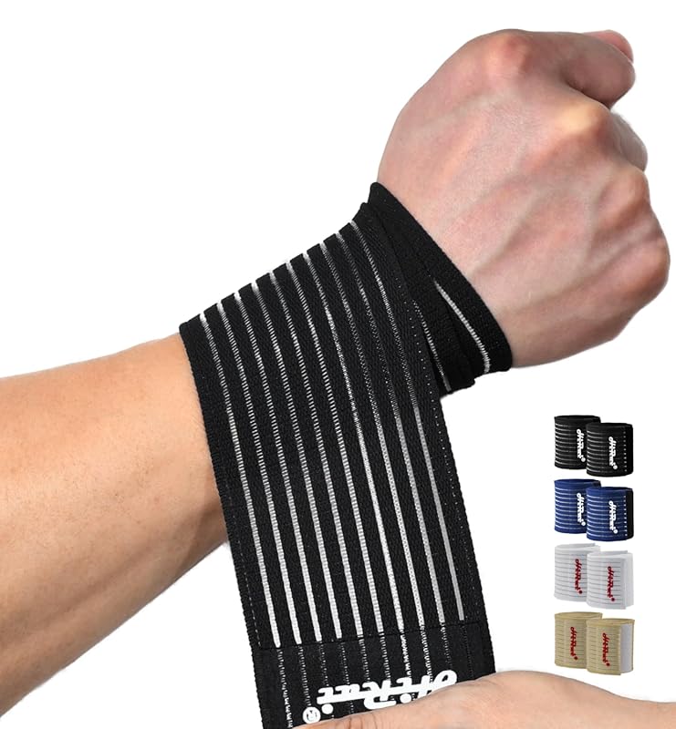 HiRui 2-Pack High-Elastic Wrist Support Straps Wrist Compression Banda
