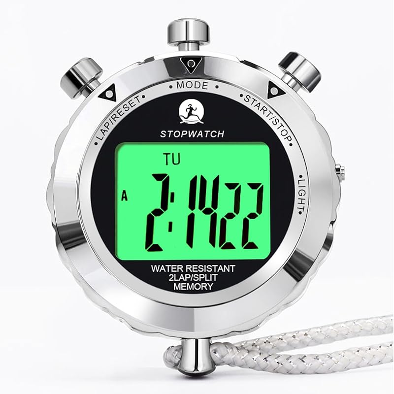 Metal Stopwatch with 0.001 Second Timing and 400 Lap Memory for Coache
