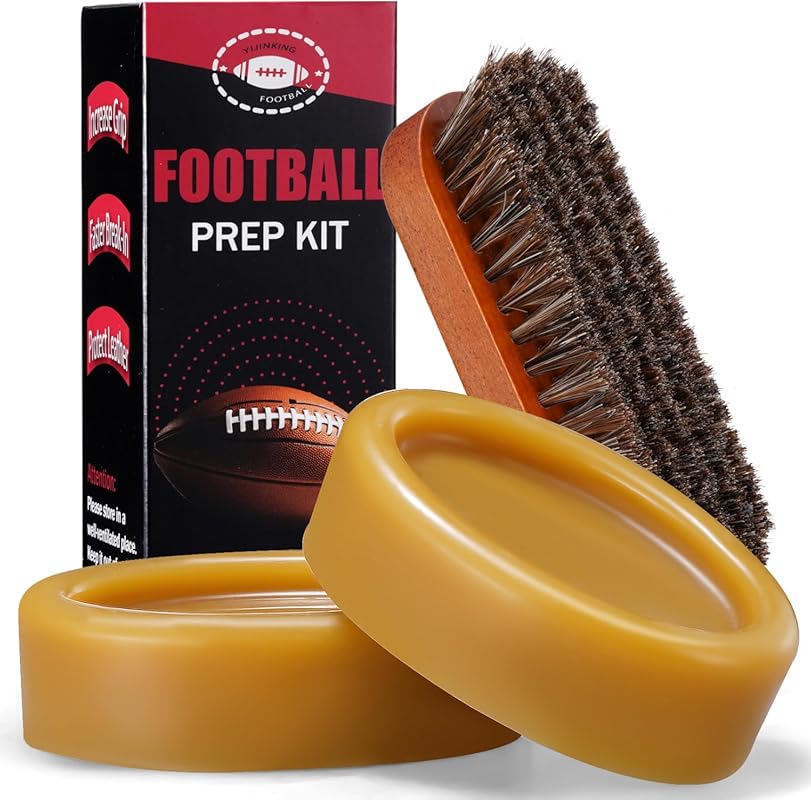 Complete football prep kit with wax bars and brush for enhanced grip a