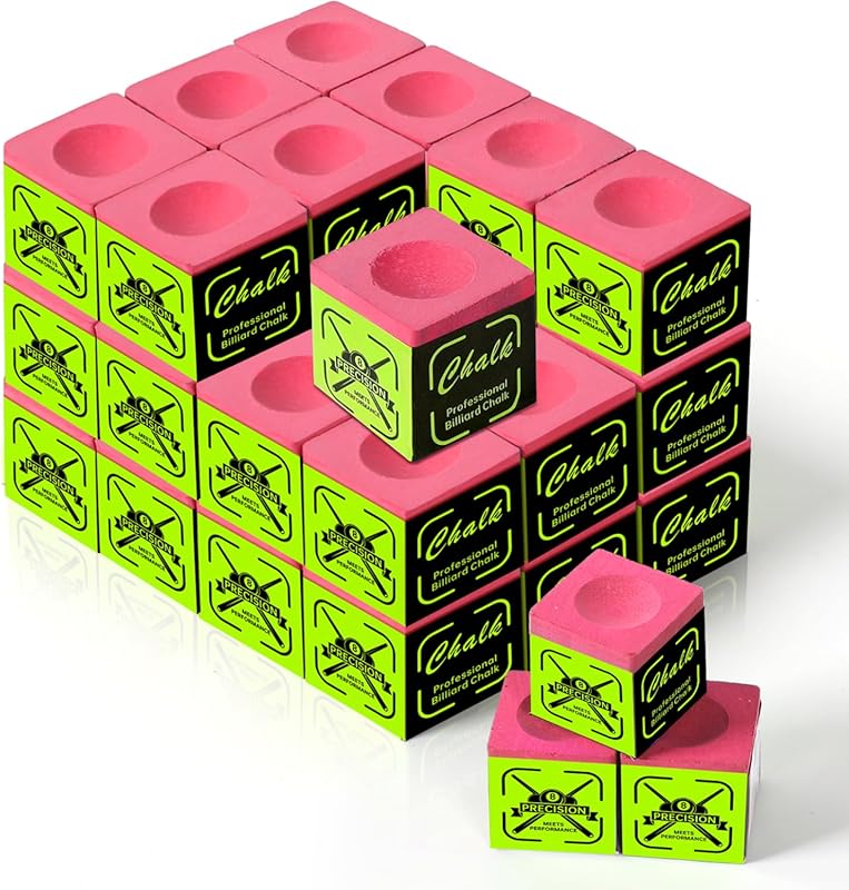 Peradon Century Nano Pool Cue Chalk, Low Dust, 12 Cubes, Reduces Miscu