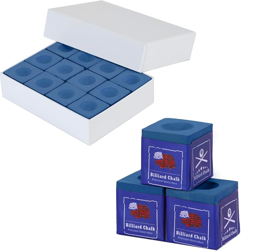 Peradon Century Professional Pool Cue Chalk, 12 Cubes, Fine Powder, 4