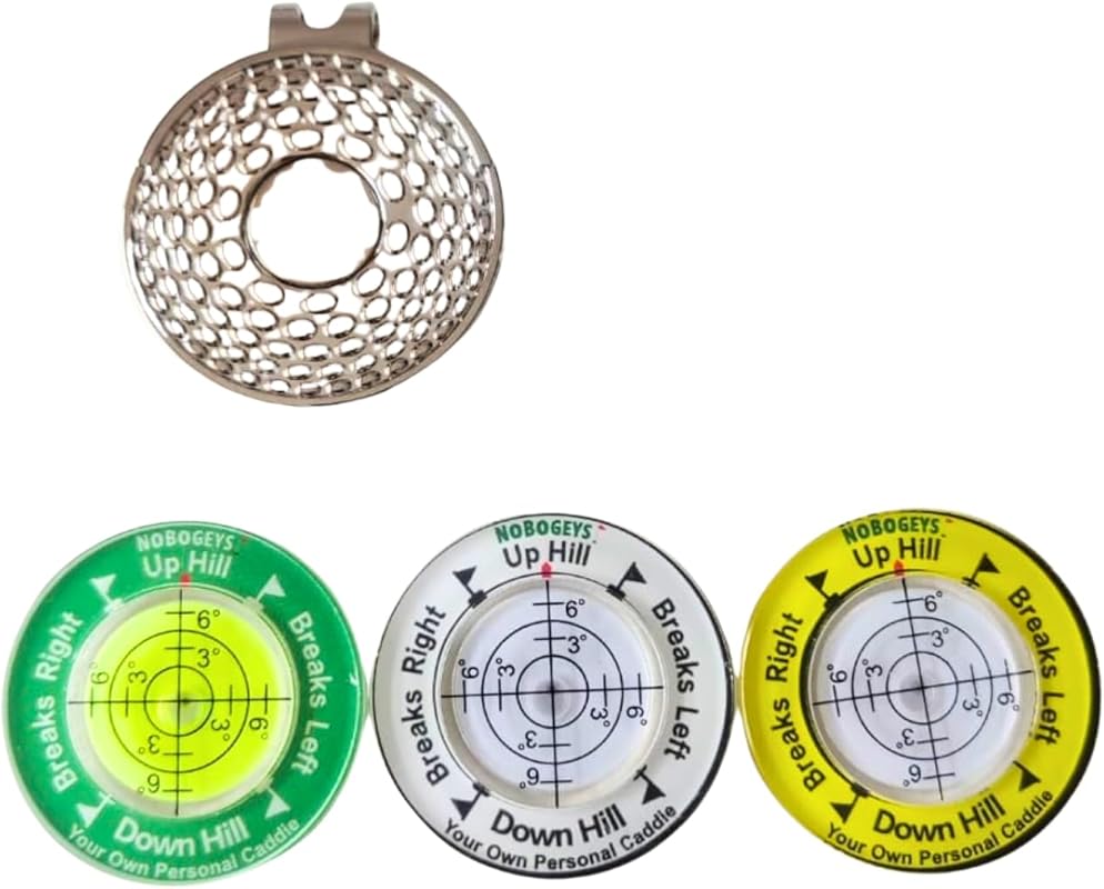 NoBogeys Magnetic Golf Hat Clip with Ball Marker