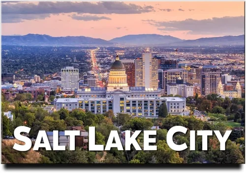 Salt Lake City Fridge Magnet U