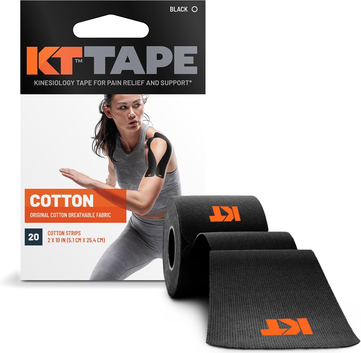 KT Tape Original Cotton Elastic Kinesiology Athletic Tape, 20 Count 10