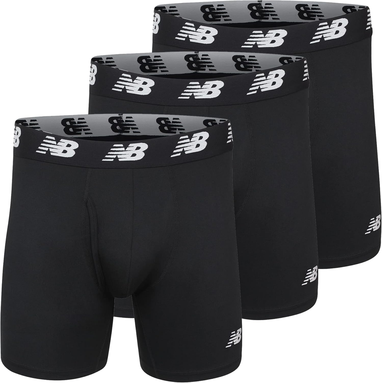 New Balance Performance Boxer Briefs with Fly, Moisture-Wicking & Soft
