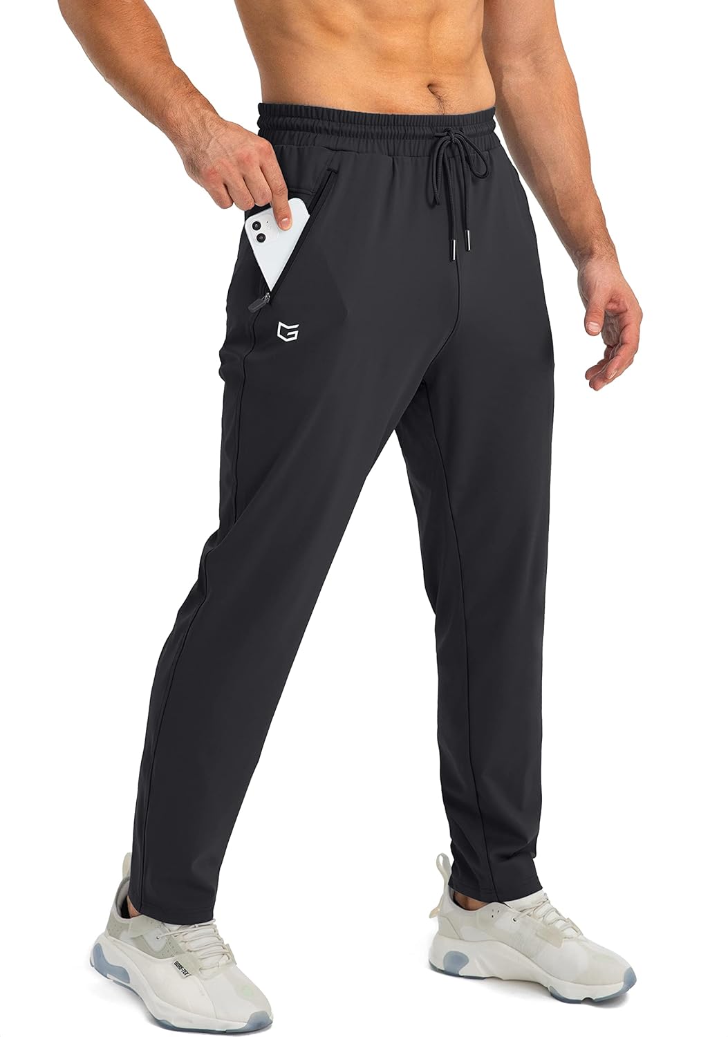G Gradual Men's Tapered Sweatpants with Zipper Pockets – Athletic Jogg