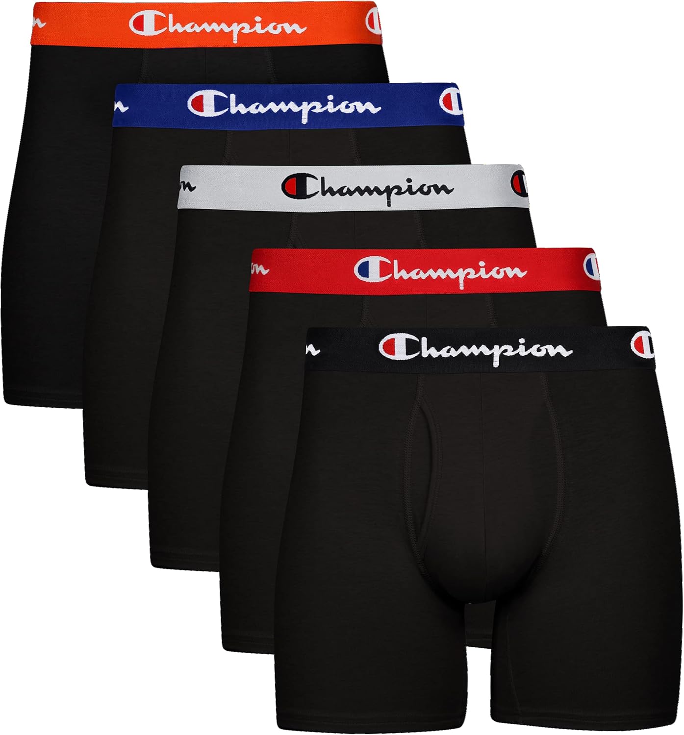 Champion Everyday Cotton Stretch Boxer Briefs 5-Pack