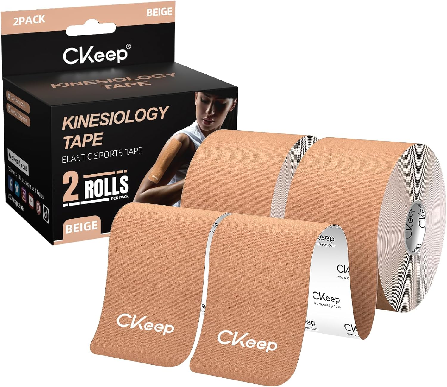 CKeep Kinesiology Tape, 2 Rolls 2