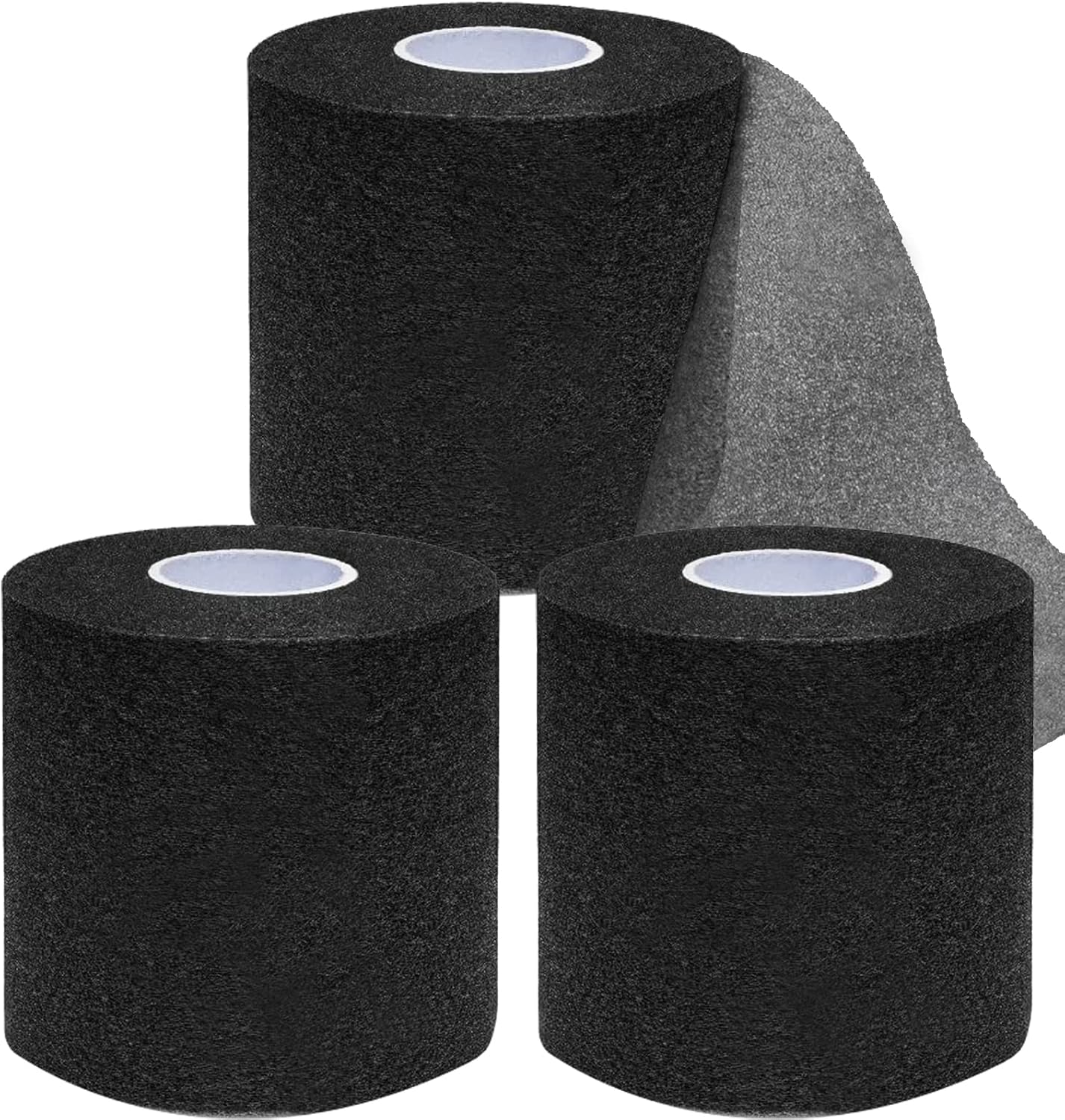 Pre Wrap Tape Athletic 3 Rolls 22 Yards Black Foam Underwrap