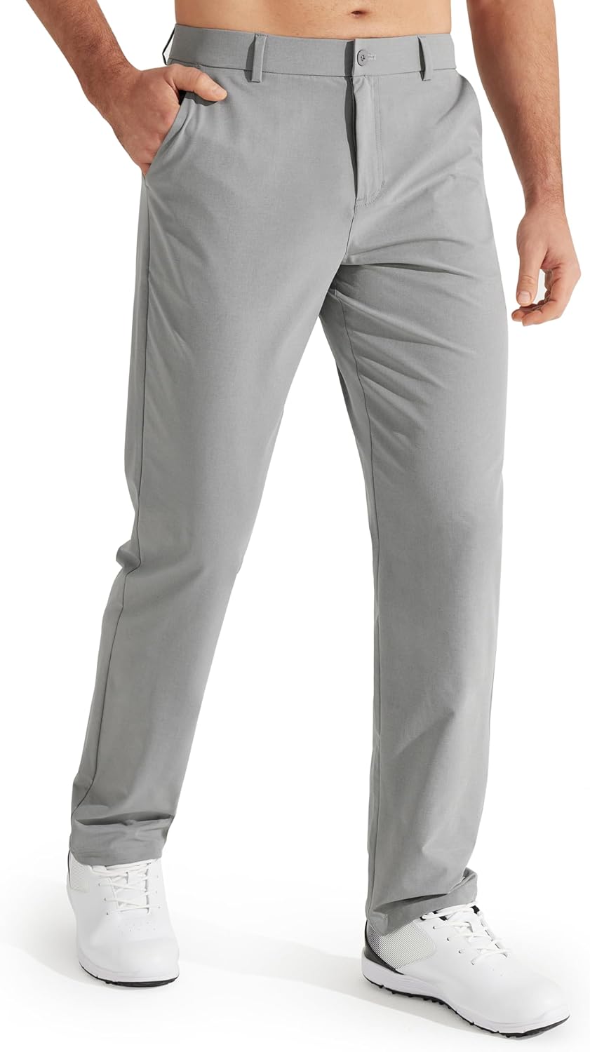 Libin Men's Stretch Golf Pants – Quick Dry Lightweight Dress Trousers