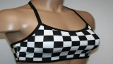 Get a Stylish and Supportive Look with a Checkered Sports Bra: Perfect for Your Active Lifestyle