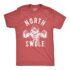 Mens North Swole T Shirt Funny Workout Santa Christmas Graphic Novelty Fitness Tee Funny T Shirts Christmas Apparel for Men Cool Fitness Short Sleeve Black