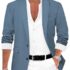 Mens Casual Sport Coat Blazer for Men Two Buttons Lightweight Business Jackets for Men Sport Coats for Men Wedding Prom Sage Green