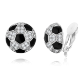 HESSAWELL Soccer Earrings for Women Sport Clip-on Earrings Non Pierced Earrings for Women Sport Jewelry