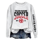 Custom Soccer Mom Shirt, Soccer Mom Sweatshirt, Sport Shirts for Women, Gifts for Sport Lovers – AA