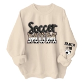 Custom Soccer Mom Shirt, Soccer Mom Sweatshirt, Sport Shirts for Women, Gifts for Sport Lovers – A1