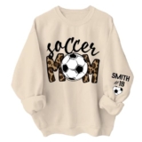 Custom Soccer Mom Shirt, Soccer Mom Sweatshirt, Sport Shirts for Women, Gifts for Sport Lovers – A6