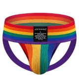 JOCKMAIL Mens Athletic Supporter Men Jockstrap Rainbow Men Sport Underwear for Gym Sport