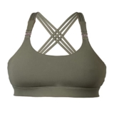 Dream High Impact Women’s Nursing Sports Bra – Adjustable Maternity Sports Bra – Hands Free Pumping Bra – Army Green Sports Bra (XL)