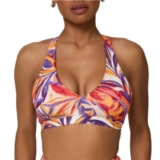 LiCi Fit Activewear Sports Bra – Stylish Support for Yoga, Gym, and Everyday Activewear (US, Alpha, Small, Regular, Regular, Tropicale)