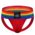 JOCKMAIL Mens Briefs Jockstrap Athletic Supporter Men Jockstrap Rainbow Men Sport Underwear Jockstrap for Gym Sport