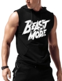Amussiar Mens Tank Tops Workout Sleeveless Hoodies Bodybuilding Muscle Cut Off Shirts Workout Gym Clothes