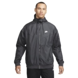Nike mens Sportswear Windrunner Hooded Windbreaker Coat, Black/White, Medium