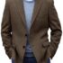 EMERAIDVLN Mens Western Sport Coat Beige Sport Jacket for Men Linen Blazer Men Western Summer Mens Blazer XX-Small