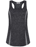 AxByCzD Sleeveless Tops for Women Workout Racerback Scoop Neck Tanks Casual Summer Exercise Fitness Apparel Grey Large