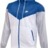 NIKE TEAM MEN’S WINDRUNNER JACKET Hooded Windbreaker (Navy/White, XX-Large)