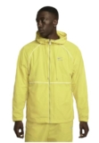 Nike AIR MEN’S WINDBREAKER FULL ZIP JACKET, Yellow Strike/Black