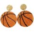 Sparkling Sport Ball Baseball Basketball Volleyball Rugby Earrings for Women Shining Gift for Sport Lover-softball