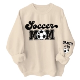 Custom Soccer Mom Shirt, Soccer Mom Sweatshirt, Sport Shirts for Women, Gifts for Sport Lovers – A4