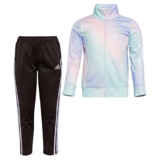 adidas Adidas Girls’ Tricot Zip Jacket and Pant Set (Multi/Black