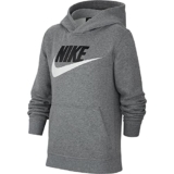 Nike Boy’s Nike Sportswear Club+ Hbr Pullover Hoodie, Carbon Heather, Small
