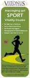 Massaging Gel Sport Vitality Insoles by Vitonus (Women)
